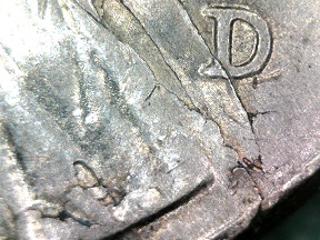 2006-D-Lincoln-Cent-With-Rim/Rim-Die-Crack-And-Lam-Error-...